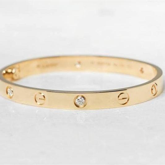 CRT love diamond bracelet hollow 18 krt Rose,yellow,white gold