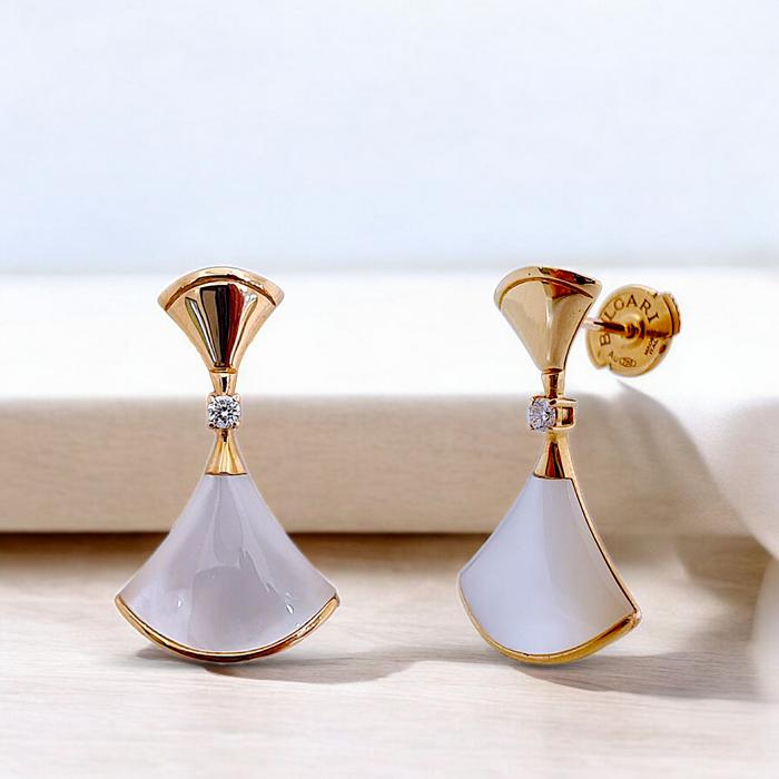 Diva's Pearl Diamond Earring 18K / Diamond Jewelry-370ABD6500RY-(1600/2000HT)