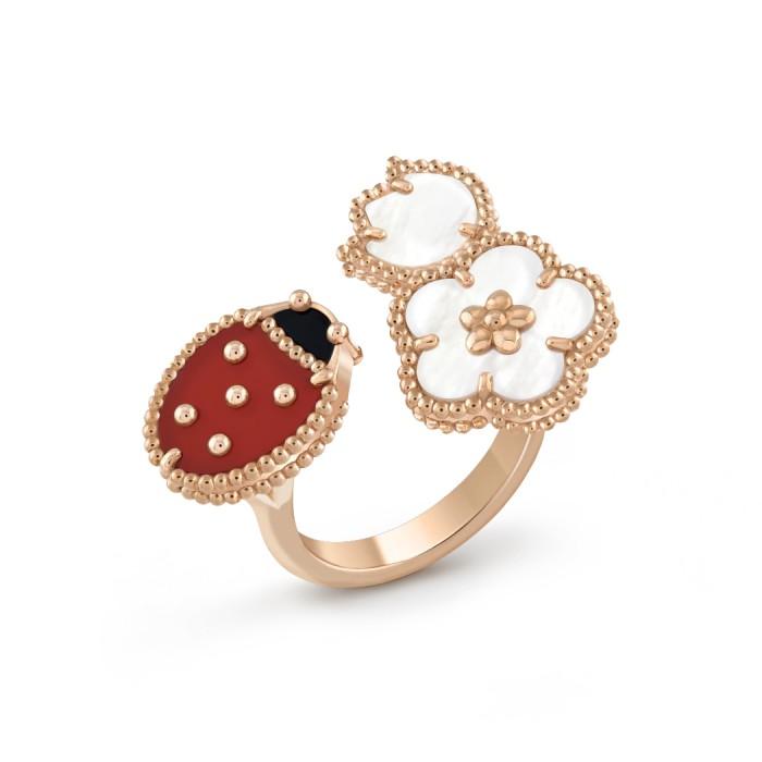 Lucky Spring Necklace/Bracelet/Earring/Ring 18K Rose Gold-Diamond Jewelry-360KBD484RY-18GMS322LS-260ABD773RY-385CBD800LS-HT