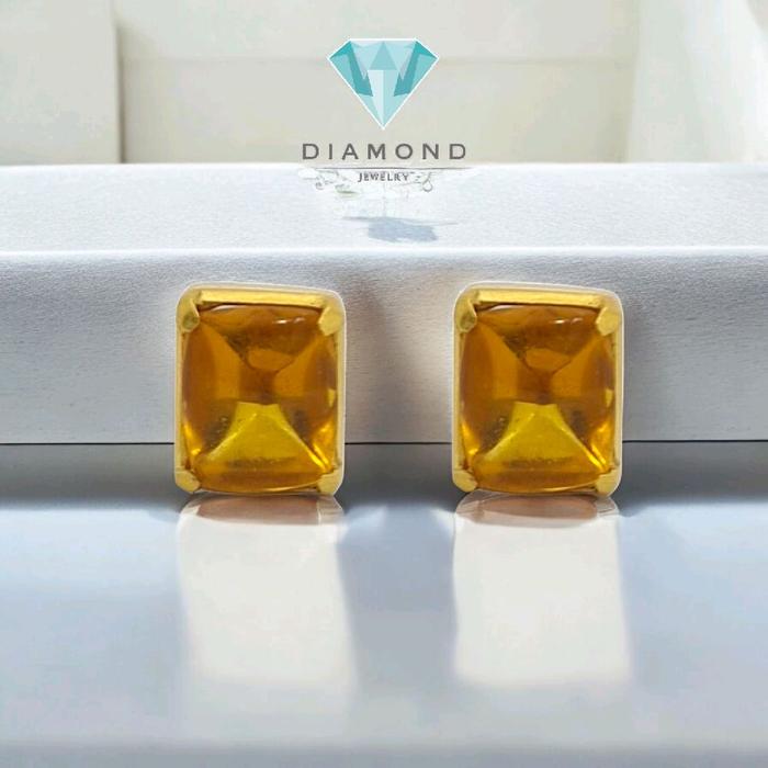 Anting Batu Kuning 23K-Diamond Jewelry-309AMSWP4