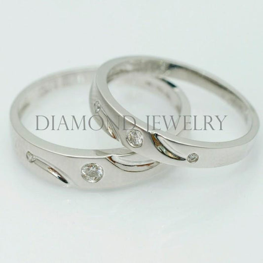 Cincin Kawin/Wedding Ring - Diamond Jewelry Two Tone 01020828/01020829