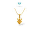 Yellow Stone Gold Pendants 23K / Liontin Emas Batu Kuning 23K / Diamond Jewelry / 257LMSWP2