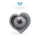Heart Pearl Diamond Ring 18K / Diamond Jewelry