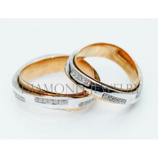 Cincin Kawin/Wedding Ring - Diamond Jewelry Two Tone 01020744/01020745