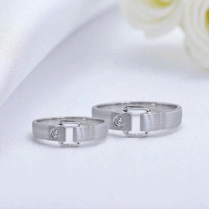 Wedding Belt Ring 18K / Cincin Nikah Belt 18K / Diamond Jewelry 23CBNKH5852WPLS - 24CBNKH4712WPLS