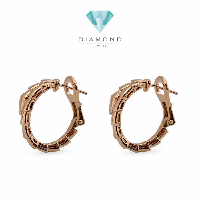 Earring Ulo Snake Rose Gold 18K / Diamond Jewelry-368ABD957RY-HT