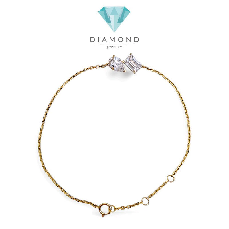 Totmoi Diamond Lab Grown Bracelet 14K / Gelang Berlian Totmoi 14K / Diamond Jewelry 2GBLGG400LS HT
