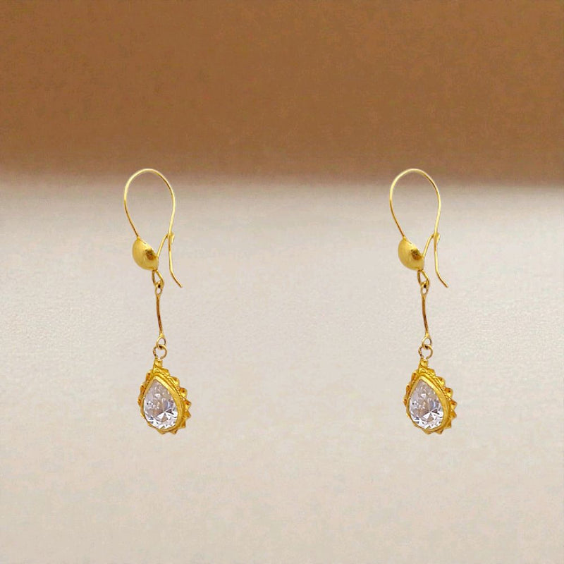 Pear Gold Earring 23K / Anting Emas Pear 23K /   358AMSWP2