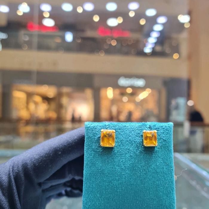 Anting Batu Kuning 23K-Diamond Jewelry-309AMSWP4