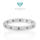 Onyx love diamond pave bangle crt bracelet-Diamond Jewelry
