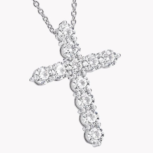 Diamond cross 18 K white gold Diamond Jewelry