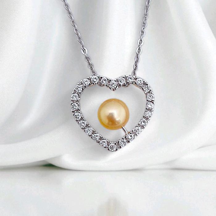 Liontin Love Pearl Diamond 18K / Diamond Jewelry 1LMGT5100WP-(1100HT)