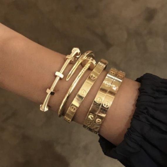 Love Bracelet Rose Gold/Gold/White Gold-Diamond Jewelry-465GBD19500LS-HT