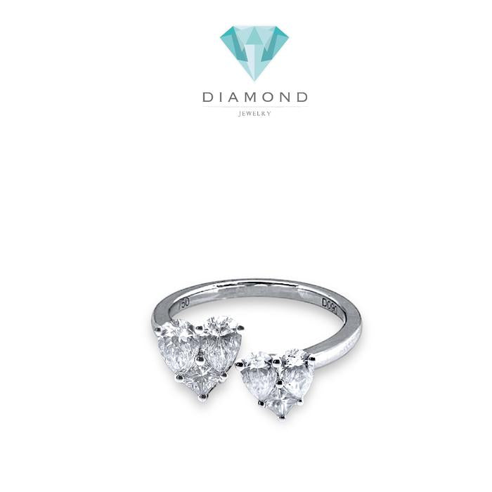 Duo Heart Ring / Cincin Berlian Model Love Diamond Jewelry-11CBGT43000LS-HT