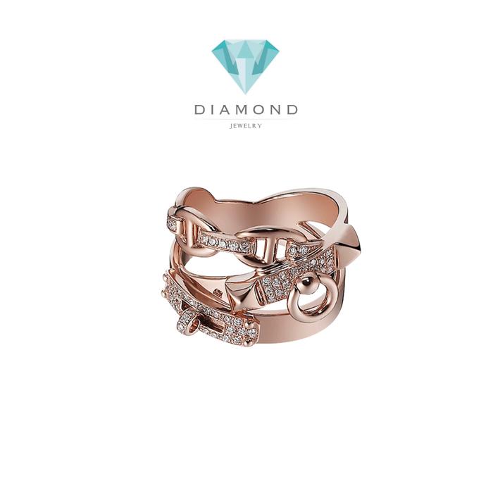 Alchemist Large three row HM Diamond 18K gold Diamond Jewelry