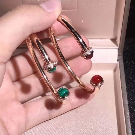 Open Posez Diamond Bangle charnelian lazuli malachite Diamond Jewelry