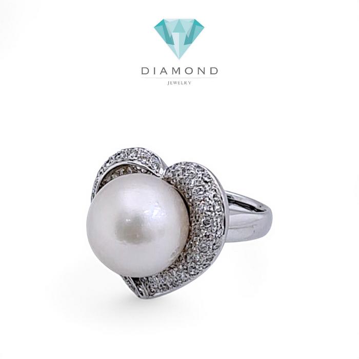 Love Pearl Diamond Ring 18K / Diamond Jewelry