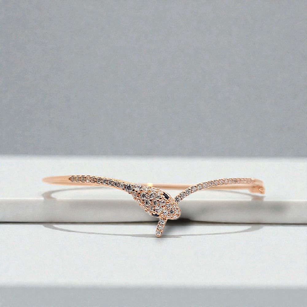 Snake Gold Bracelet 17K / Gelang Emas Ular 17K / Diamond Jewelry / 480GMS389LS