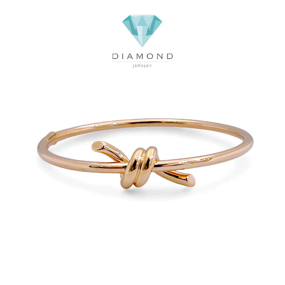 Knot Bracelet 18K / Gelang Knot 18K / Diamond Jewelry 421GBD1467RY-HT