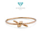 Knot Bracelet 18K / Gelang Knot 18K / Diamond Jewelry 421GBD1467RY-HT