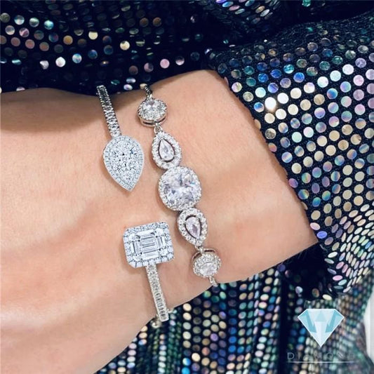Viva Baguette Diamond Bangle-bracelet 18k Gold Diamond Jewelry