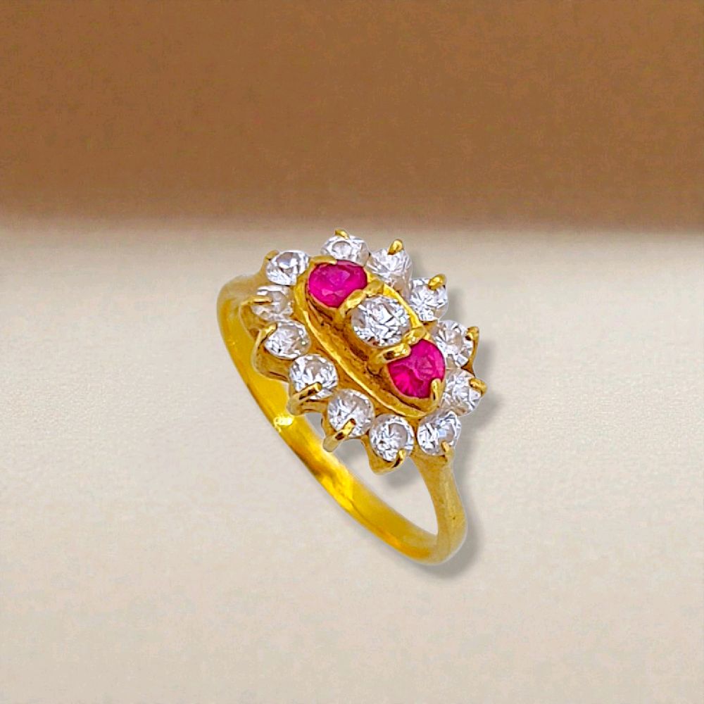 Flower Gold Ring 23K / Cincin Emas Bunga 23K / 83CMSWP4