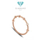 Screw Diamond Bangle Bracelet 18K Rose Gold Ecreu-Diamond Jewelry-192GBSM38000RY-HT