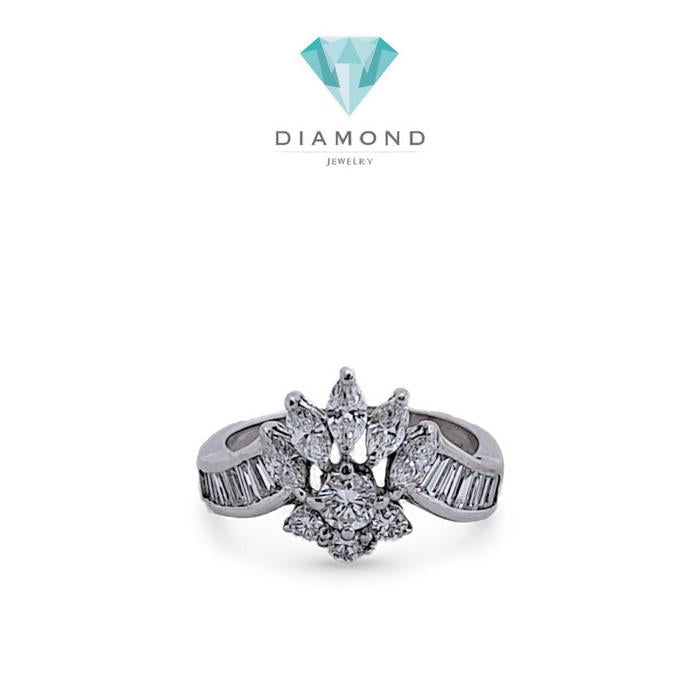Cincin berlian mahkota 18k/Diamond Crown vintage Ring Diamond 18K / Diamond Jewelry