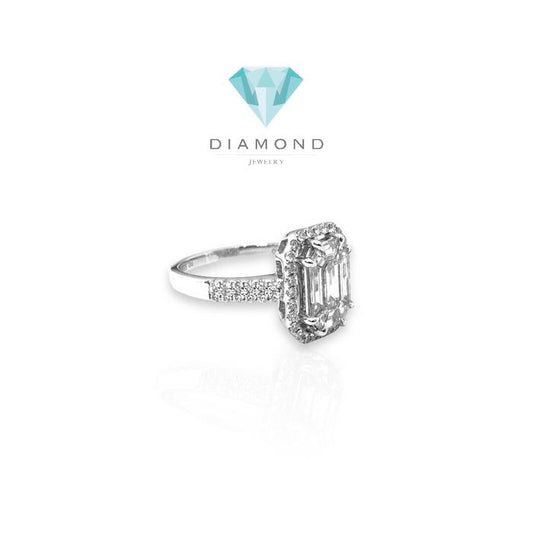 Cincin berlian bagguate 18k