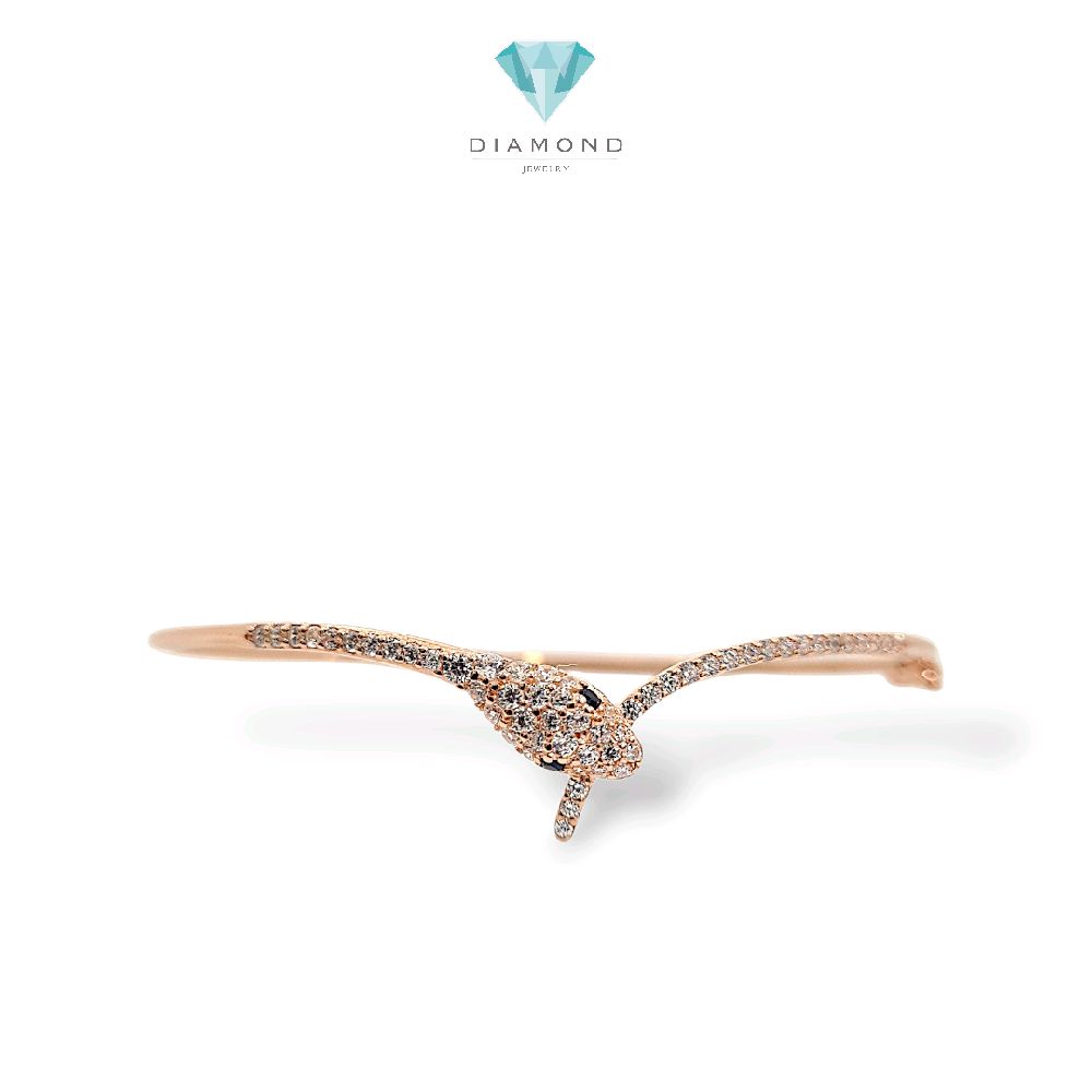 Snake Gold Bracelet 17K / Gelang Emas Ular 17K / Diamond Jewelry / 480GMS389LS