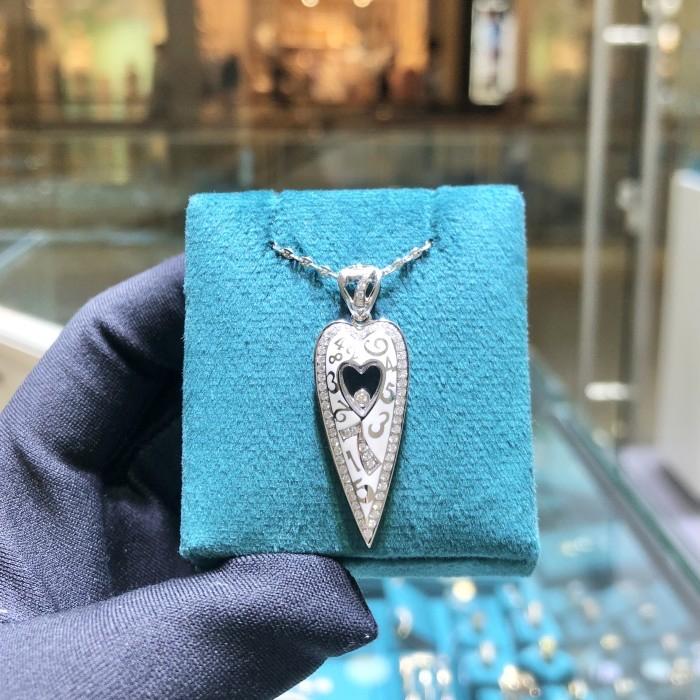 Liontin Frank Muller White Gold Ceramic Berlian 18K/ Diamond Ceramic Pendant Frank Muller- Diamond Jewelry-24LBM1264WPLS-HT