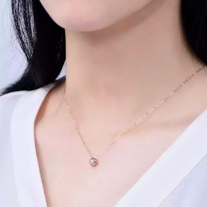 Diamond Solitaire swarozky Necklace/earring 18k White Diamond Jewelry