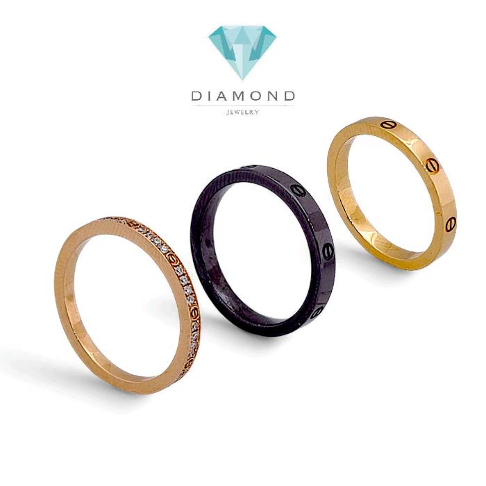Trinity Love Diamond Ring 18K / Cincin Trinity Love Berlian 18K / Diamond Jewelry-HT