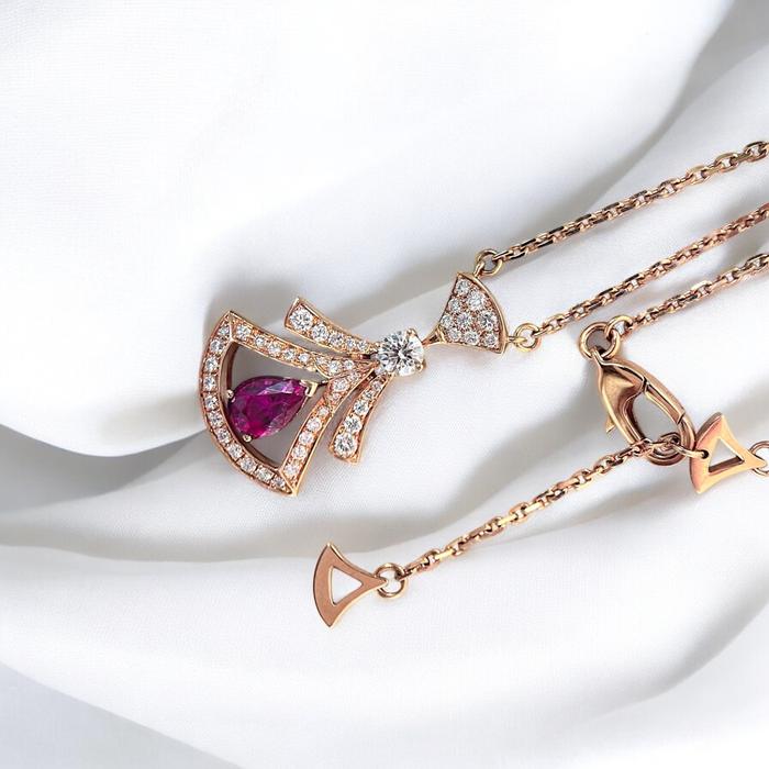 Diva's Necklace 18K / Diamond Jewelry-5KBD5646DM-(2300HT)