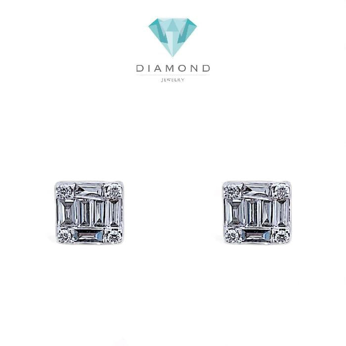 Baguette Diamond Earring 18K / Diamond Jewelry