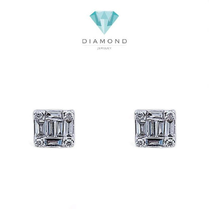Baguette Diamond Earring 18K / Diamond Jewelry