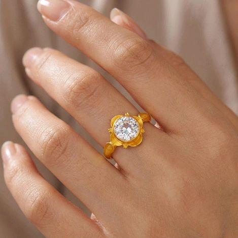Circle Gold Ring 23K / Cincin Emas Lingkaran 23K / 131CMSWP2