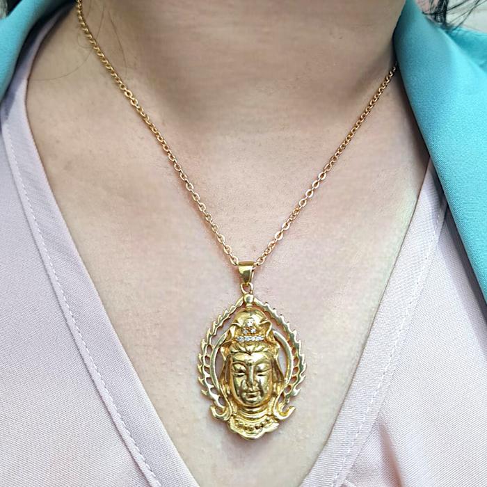 Liontin Mas Buddha 18K-Diamond Jewelry