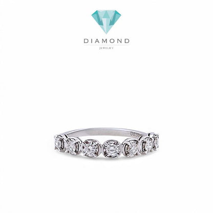 Listring Illusion tennis Diamond Ring 18K / Diamond Jewelry