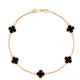Sweet clover hitam gelang 16/17k  -Diamond Jewelry
