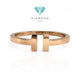 Double T Bangle 18K-Diamond Jewelry