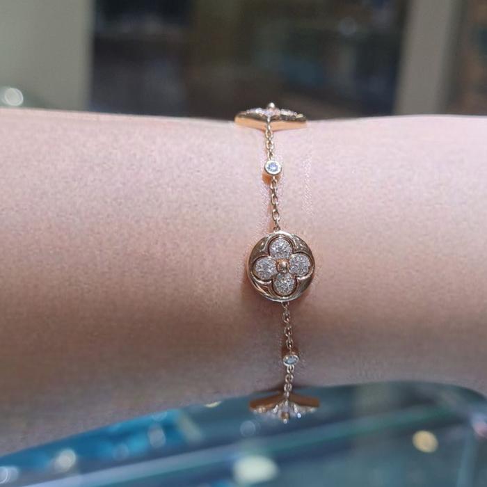 Colour Blosoom Diamond Bracelet 18K / Diamond Jewelry-98GBD122100AB-HT
