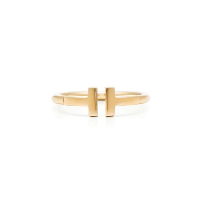 Cincin emas double t signature t1 ring 18k-Diamond Jewelry