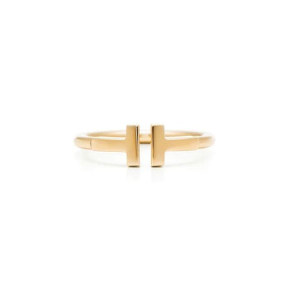 Cincin emas double t signature t1 ring 18k-Diamond Jewelry