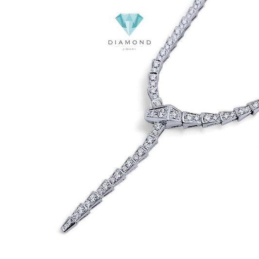 Ulo Serpenti Medium Diamond Necklace 18K / Kalung Berlian Ulo Serpenti Medium 18K / Diamond Jewelry 19KBD171400RB-HT