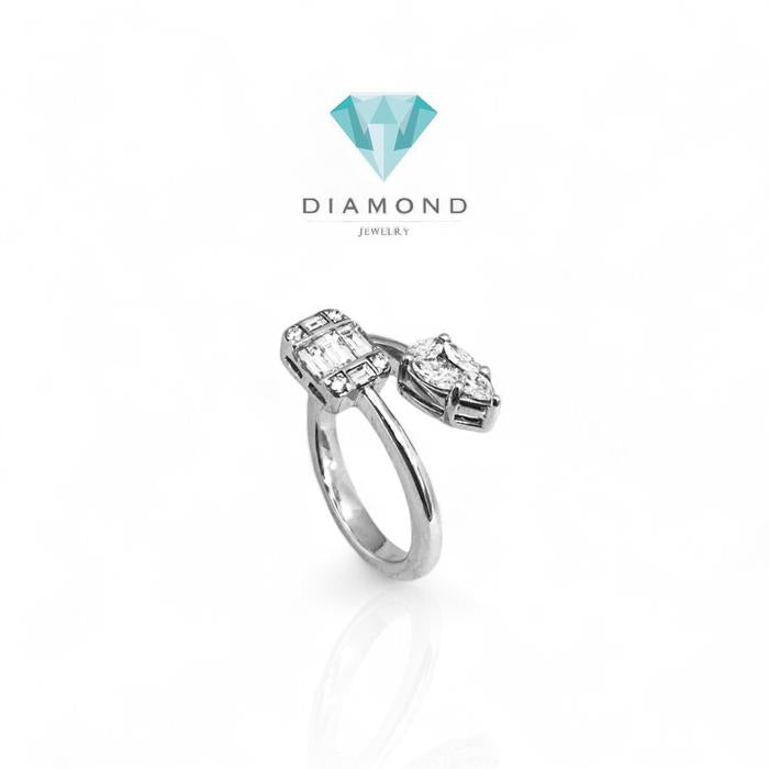 Baguette & teardrop Diamond Ring