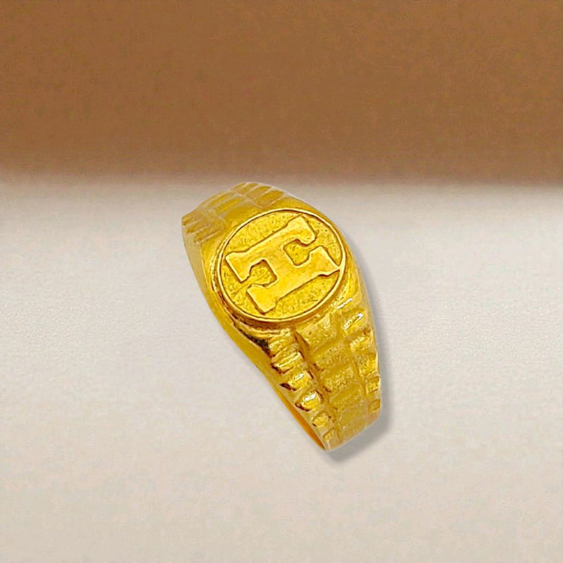 H Gold Ring Baby 23K / Cincin Emas H 23K / 117CMSWP1