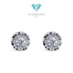 Diamond Solitaire Earring 18K / Diamond Jewelry