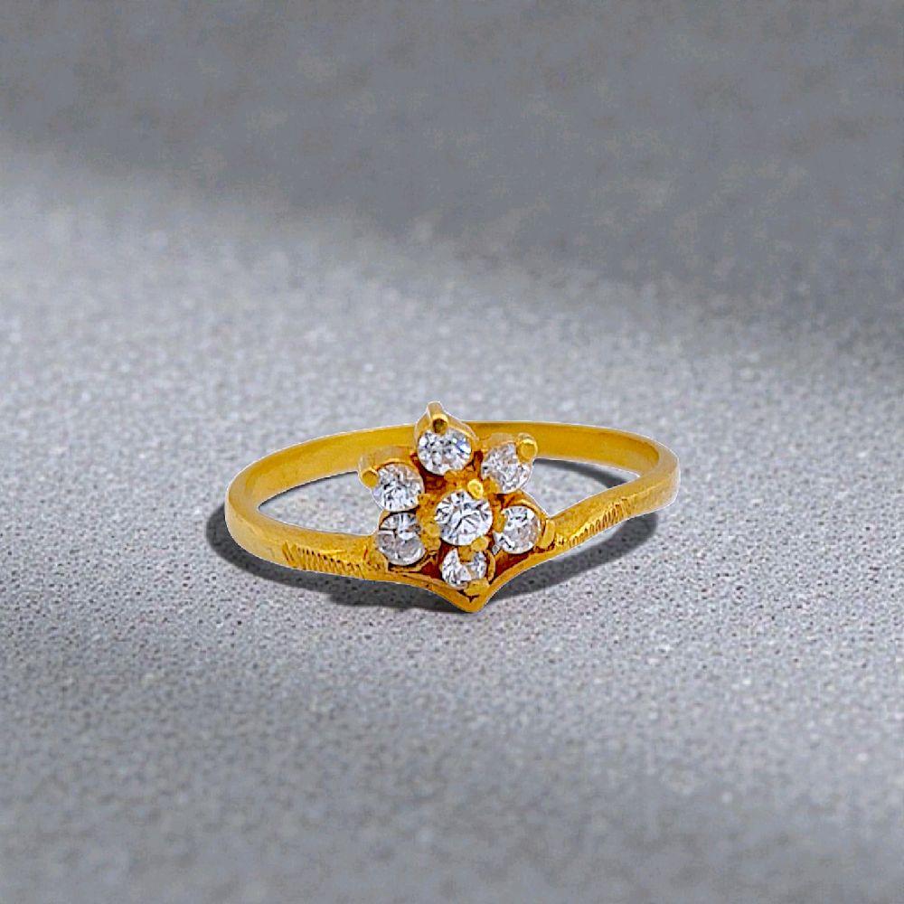 Flower Gold Ring 23K / Cincin Emas Bunga 23K / 72CMSWP2