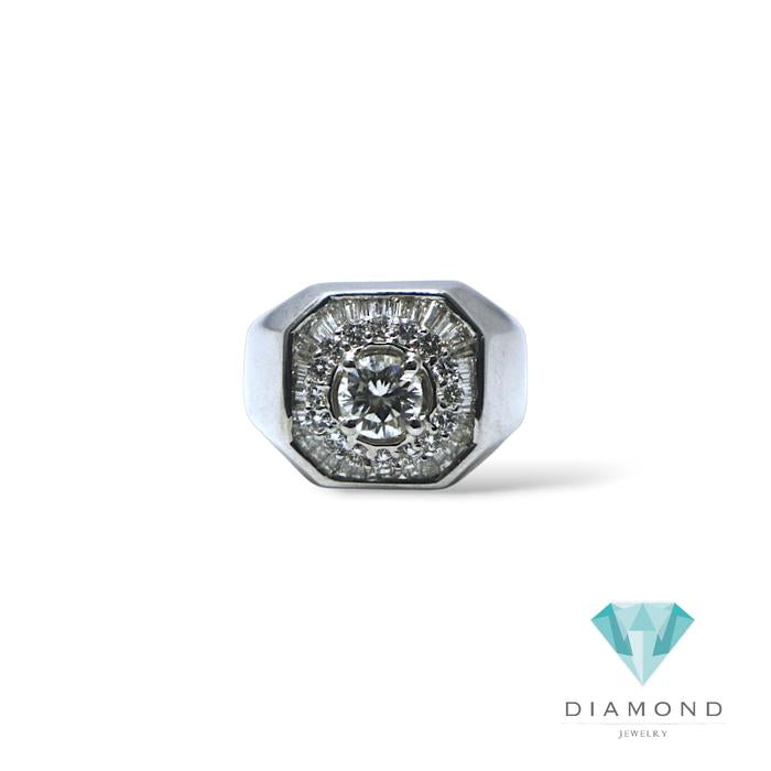 Solitaire Diamond Men's Ring 18k / cincin laki Pria berlian- Diamond Jewelry